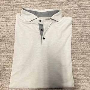 lululemon athletica Light Gray Polo with Dark Gray Placket
